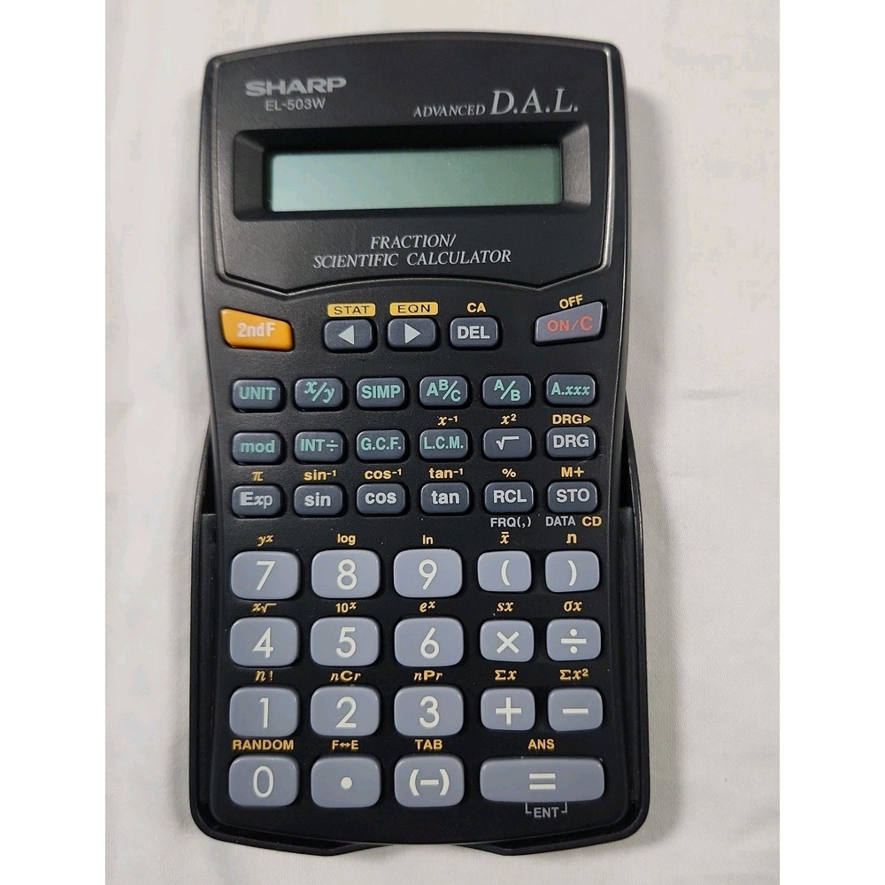 Sharp El-503W Scientific Calculator Fraction advanced DAL New‎ Battery Tested